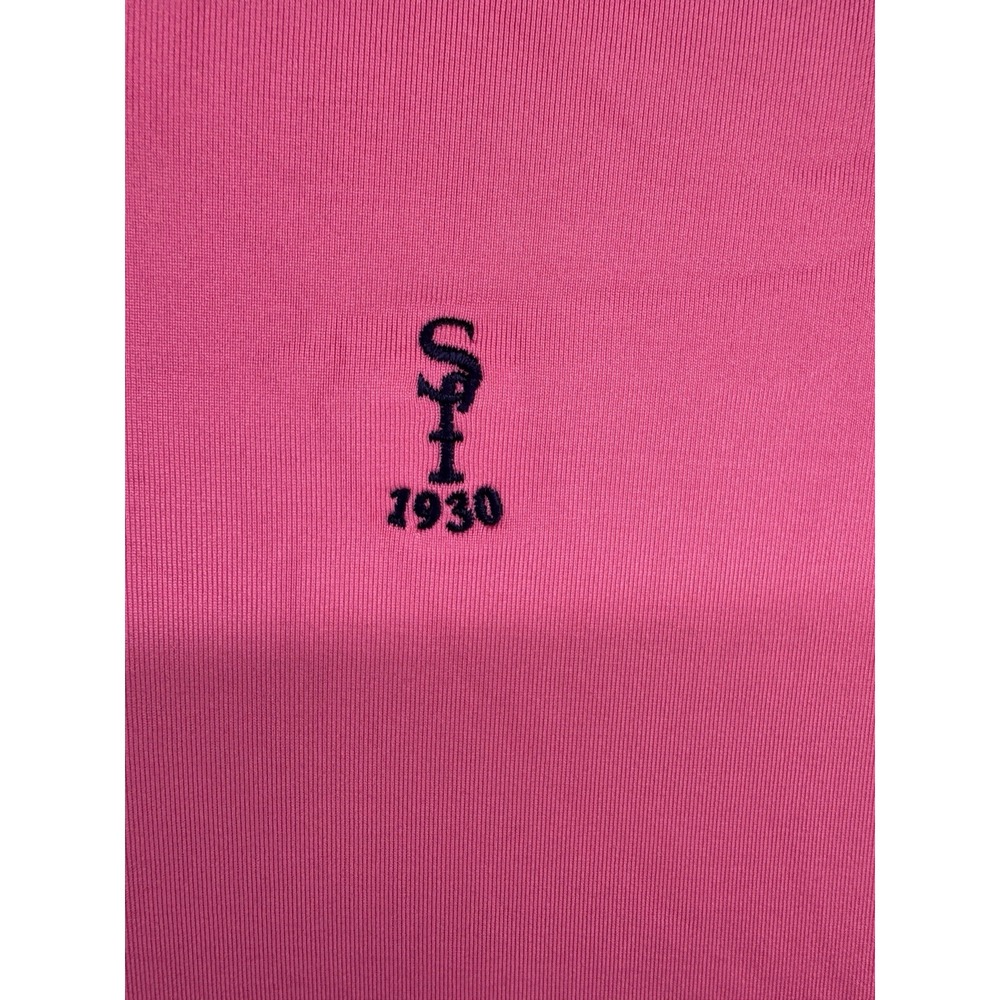 FootJoy FJ 1/4 Zip Long Sleeve Pink Shirt Club Logo Men's Size M - Picture 2 of 6